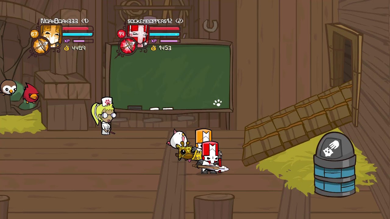 live streaming beating castle crashers in one sitting
