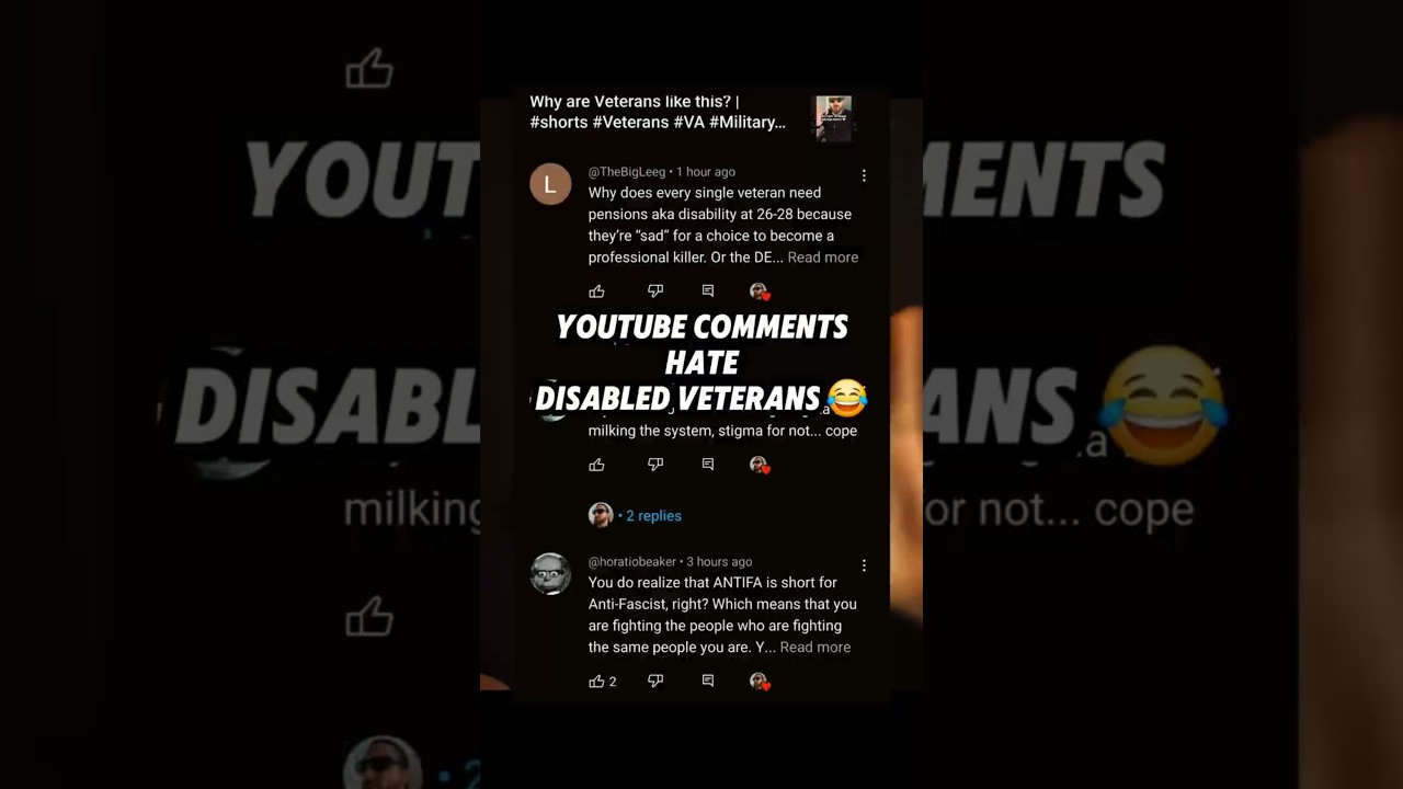 Youtube HATES Disabled Veterans 😂 | #shorts #veterans #va #veteranbenefits #disabledveterans