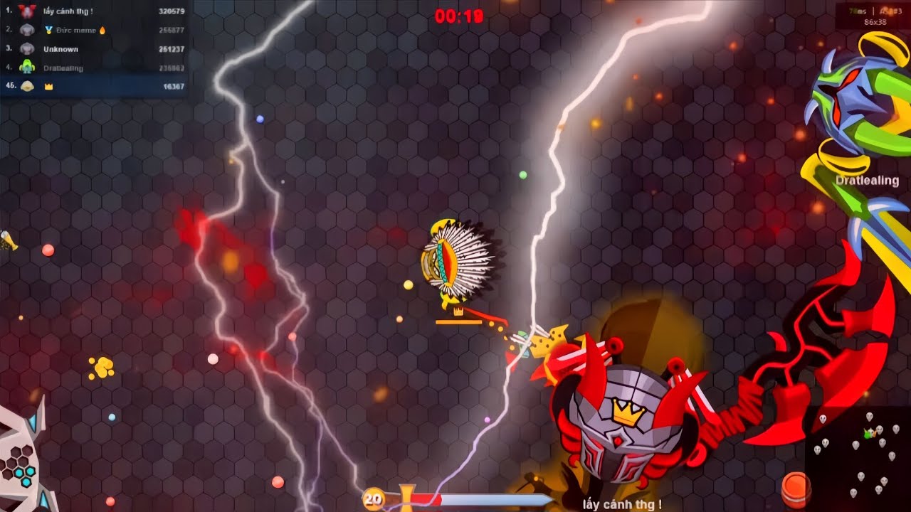 Evowars.io Level 20 vs Level 36 - Xử đẹp lv 37,38
