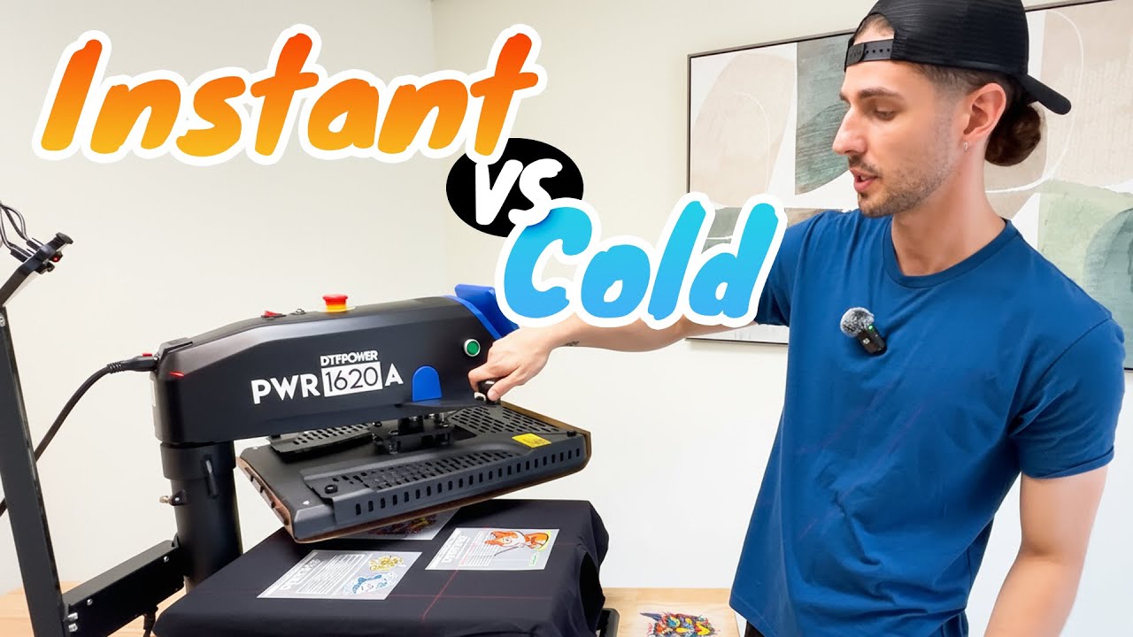 The QUALITY Difference between Peeling DTF COLD vs INSTANT