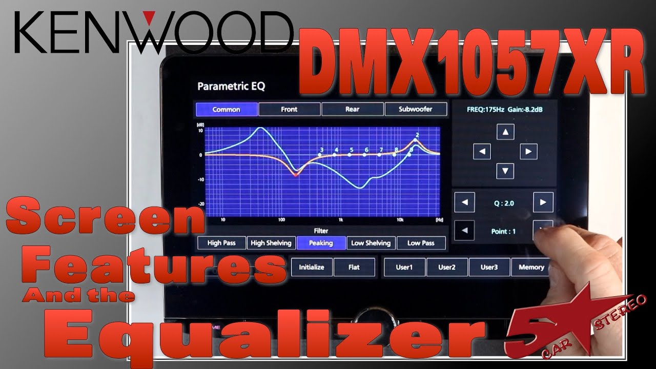 Kenwood DMX1057XR part2 Screen, features, and  the Equalizer