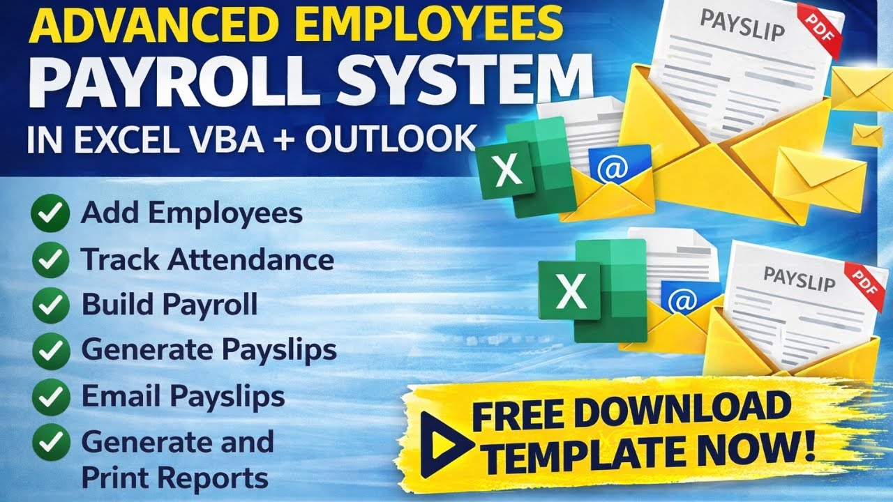 Усовершенствованная система расчета заработной платы на основе Excel VBA – автоматическая отправк...