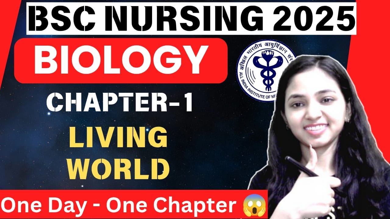 Biology Crash Course For AIIMS Nursing/ Paramedical 2025 II Chapter-1 LIVING WORLD II Shivani Mam