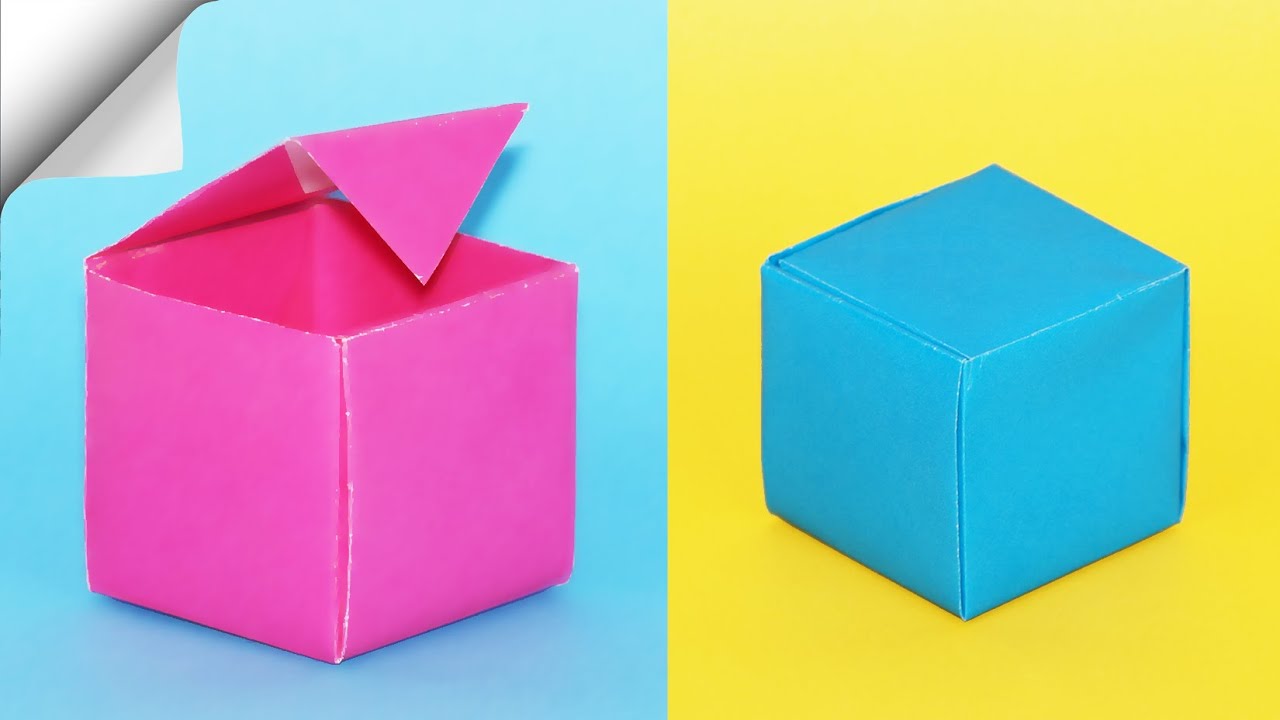 Как сделать бумажную коробку | коробки DIY бумаги | поделки легкие поделки из бумаги