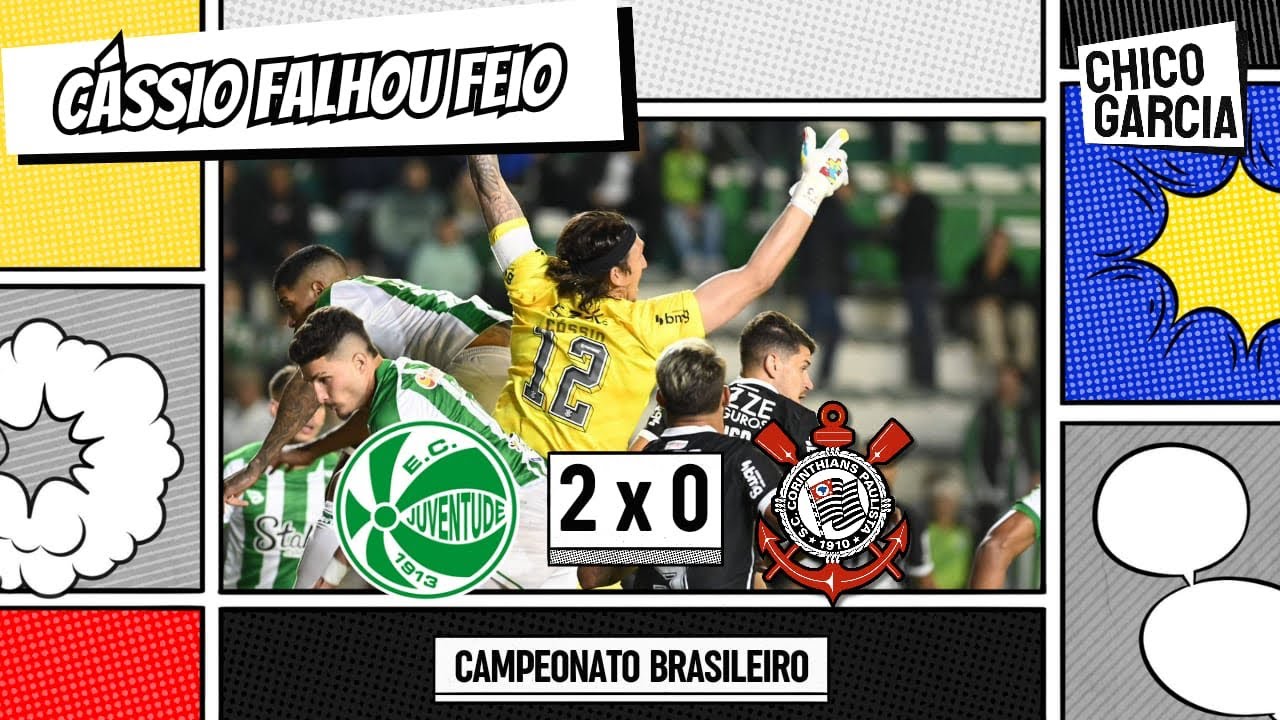 CÁSSIO FALHA DUAS VEZES, ANTÓNIO MUDA O TIME E O JUVENTUDE VENCE. DERROTA PREOCUPANTE