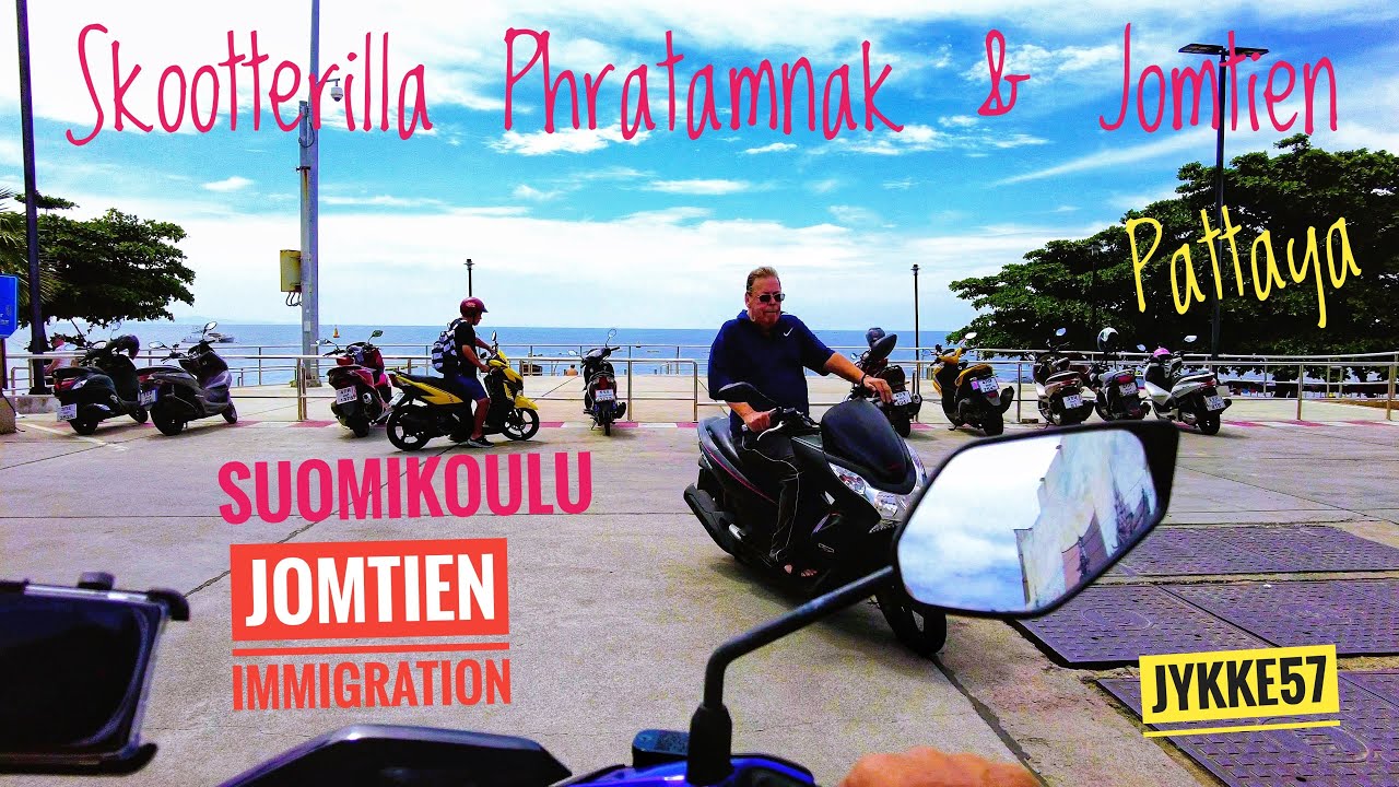 Pattayan Phratamnak & Jomtien Skootterilla
