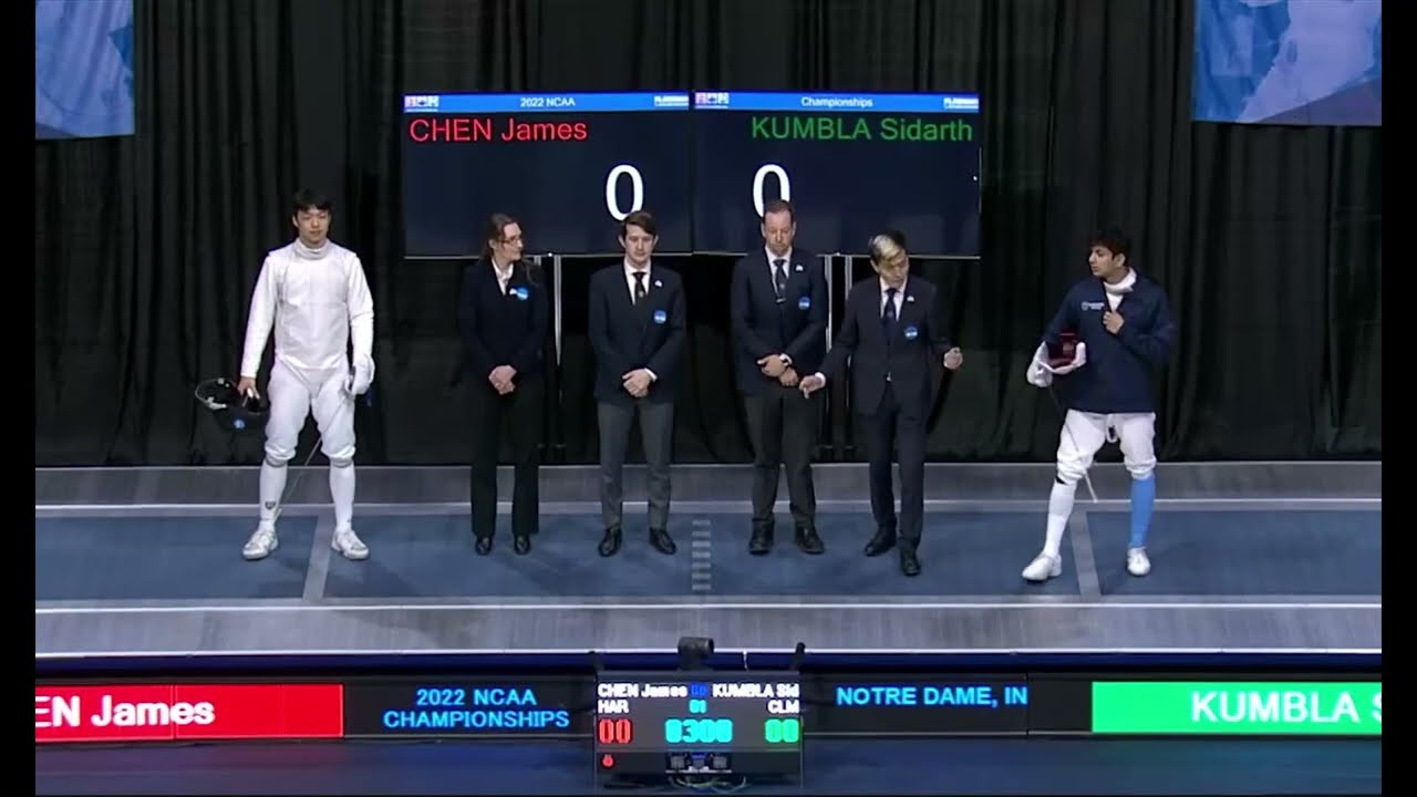 Notre Dame NCAAs 2022 MF - L4 - James Chen HARV v Sidarth Kumbla COLU