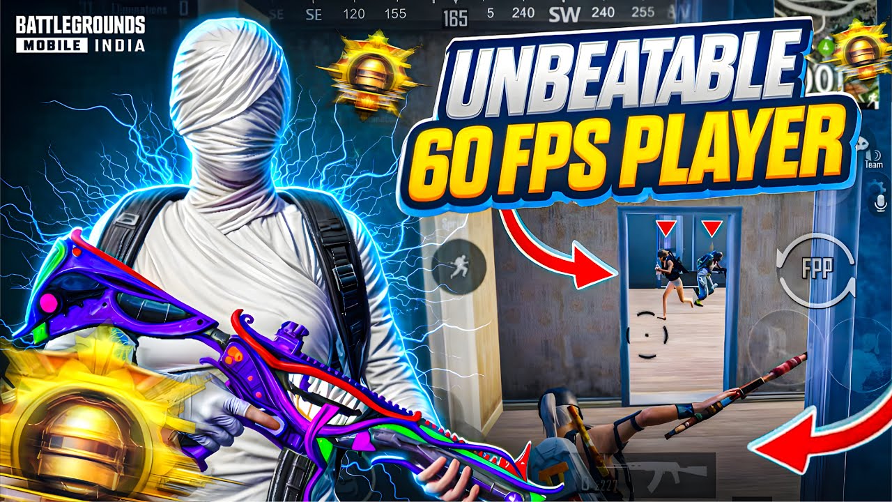 Unbeatable 60 Fps Player In Close Range 💀|| Fastest 1vs4 Clutches 😱|| BGMI~PUBG !! 