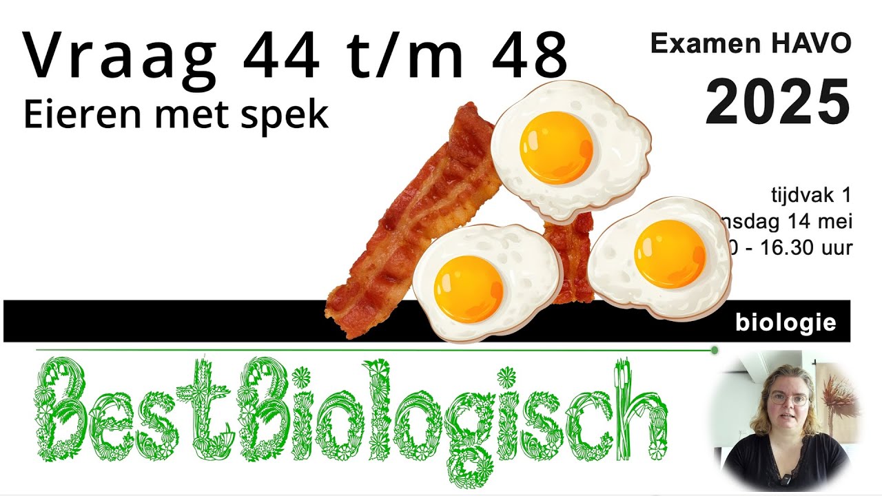 Biologie examen HAVO 2025 1e tijdvak vraag 44 t/m 48