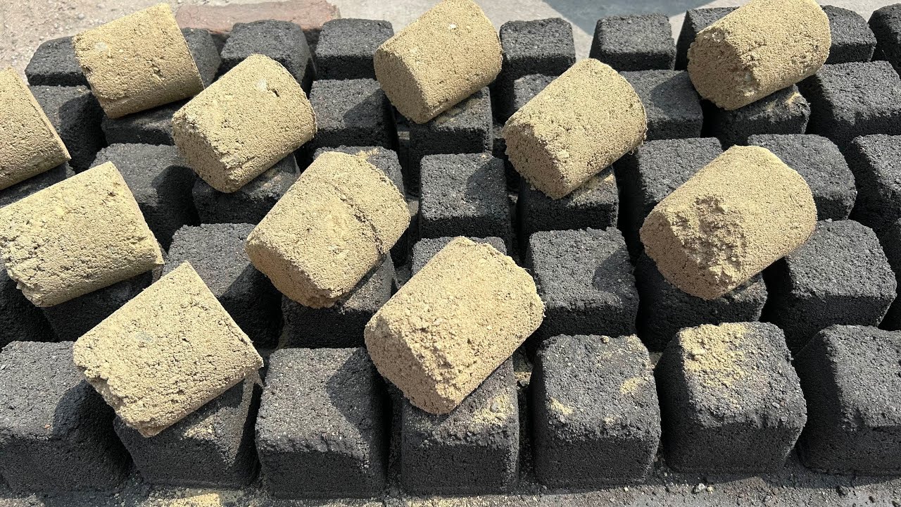 Old is gold 🥰 Charcoal & Concrete Mud Dry Claypot Crumbling #insane #asmr 