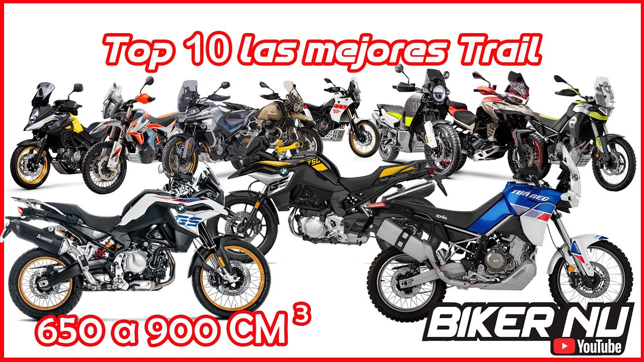 Top 10 Mejores Trail de 650 a 900 CC / Top speed / Características / comparación 2022 - 2023 !!