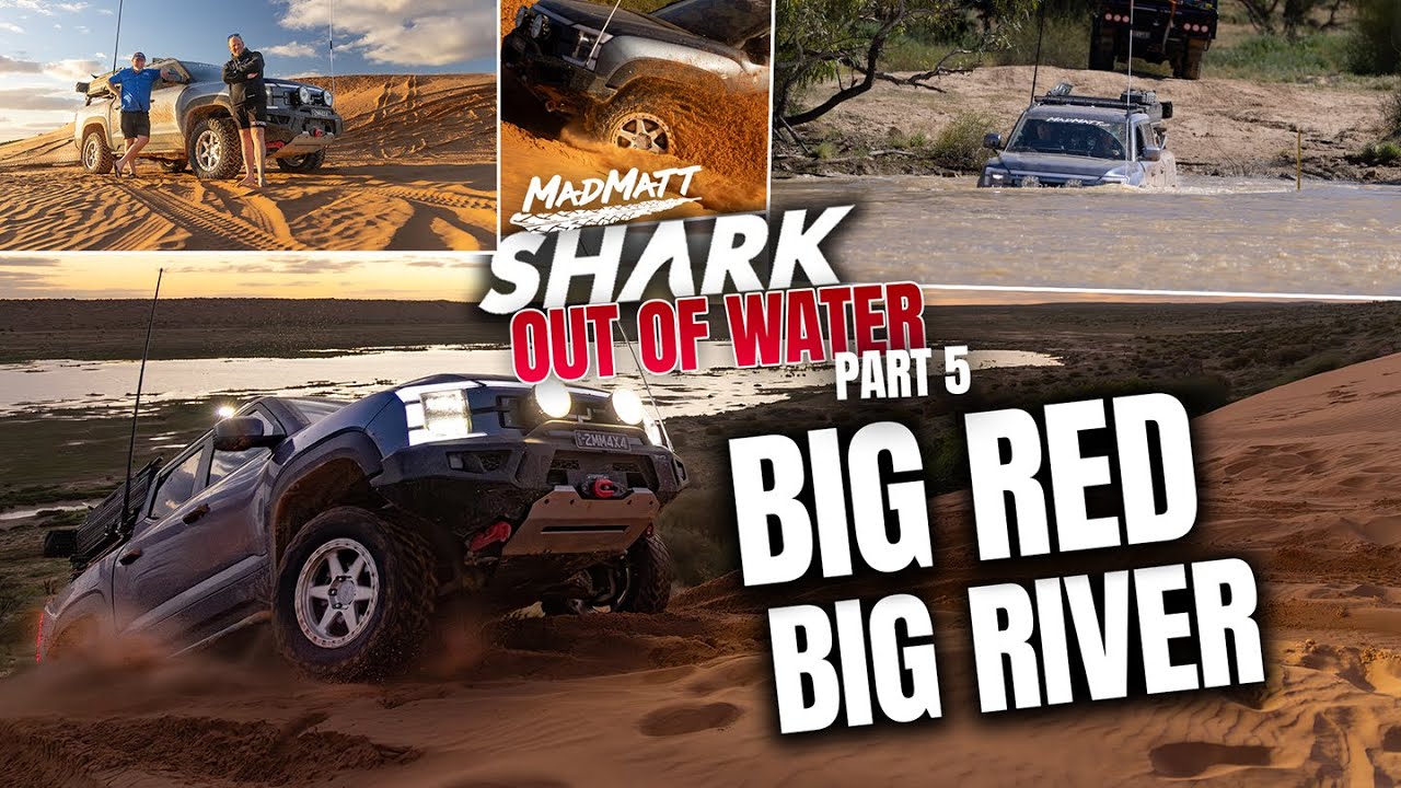 Flooded Eyre Creek crossing, smoking BYD Shark and Tackling Big Red in the Simpson Desert! Part 5