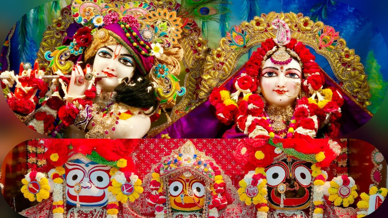 Today's Darahan 18.03.26 at Iskcon Indore of Sri Sri Radha Govind and Jaggannath Baladeva & Subhadra