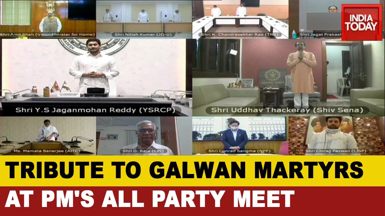 PM Modi's All-party Meet: Leaders Pay Tribute To Indian Soldiers Martyred In Galwan Valley Faceoff