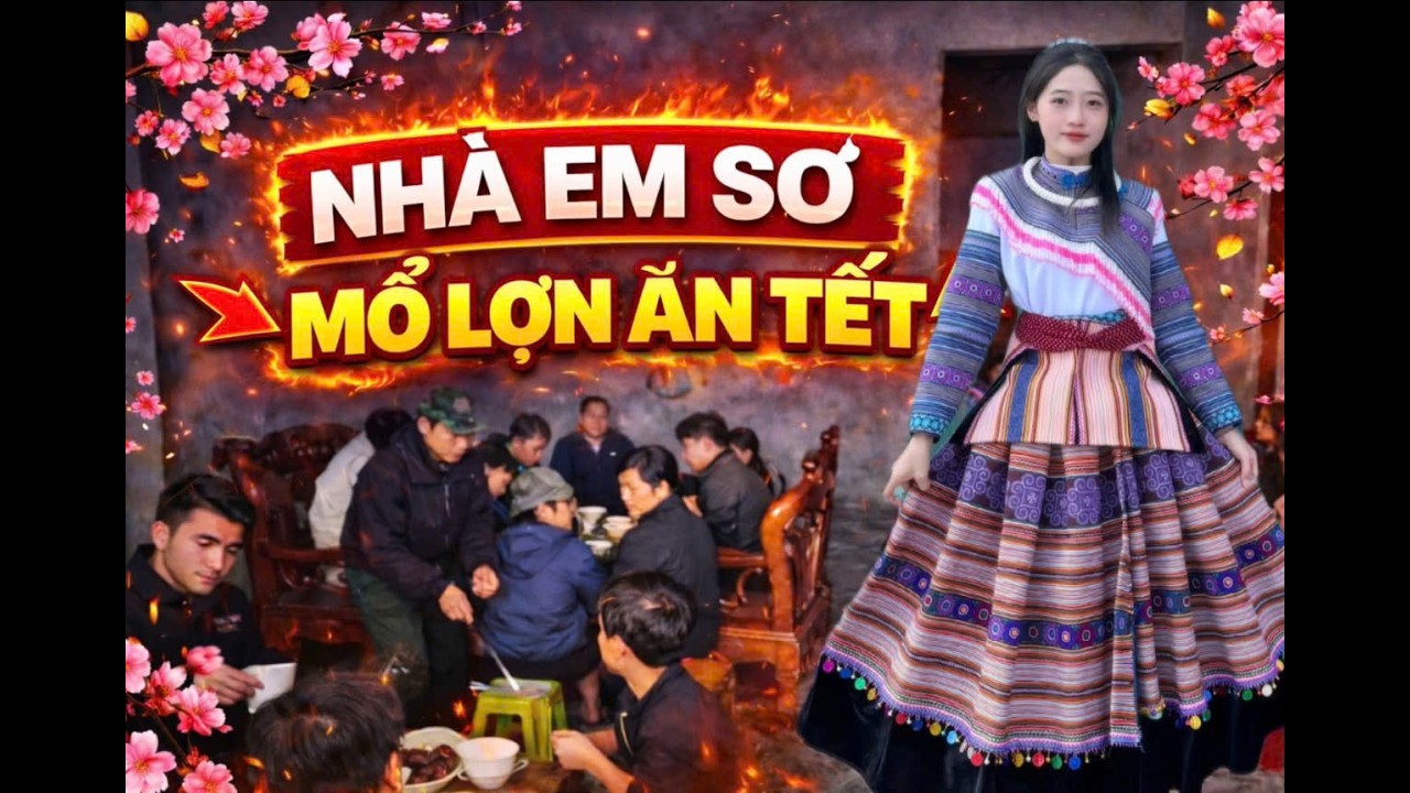 NHÀ EM SƠ NĂM NAY MỔ LỢN MỜI CẢ LÀNG RA ĂN LỢN TẾT .| Em Sơ Vlog