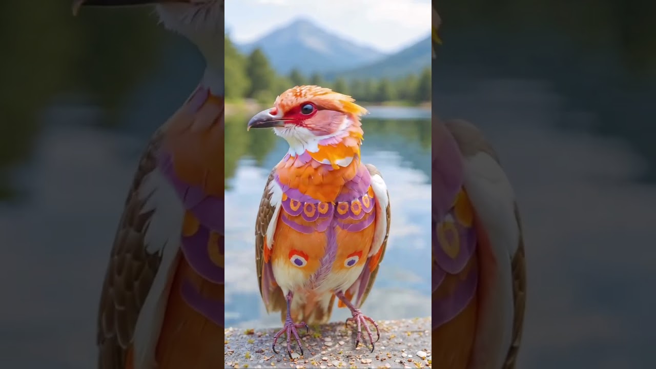 colorful bird's rainbow