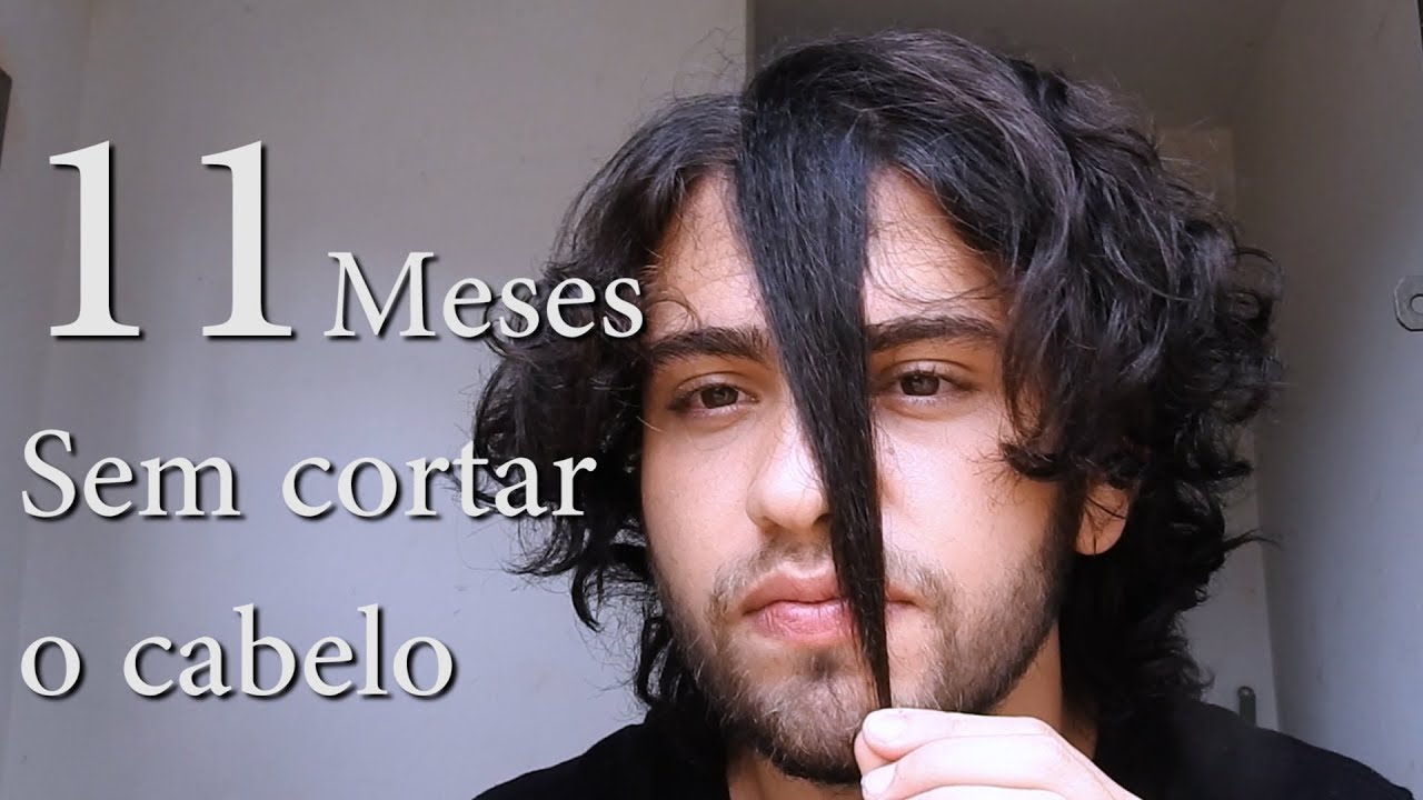 11 meses sem cortar o cabelo _ deixando o cabelo crescer masculino_  cabelo ondulado masculino