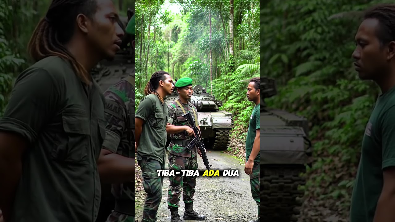 😱TNI di hadang 2 orang KKB 🔥#viral #shortvideo #viralvideo