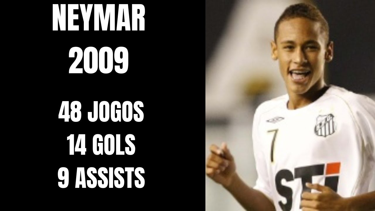 NEYMAR TODOS OS GOLS E ASSISTS PELO SANTOS EM 2009