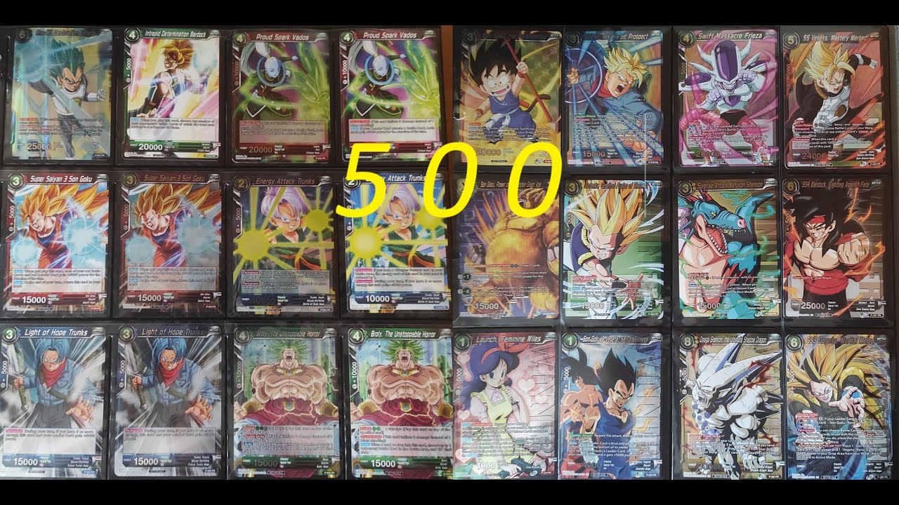 Dragon Ball Super - Card Game - más de 500 Promos (P) con versiones diversas.