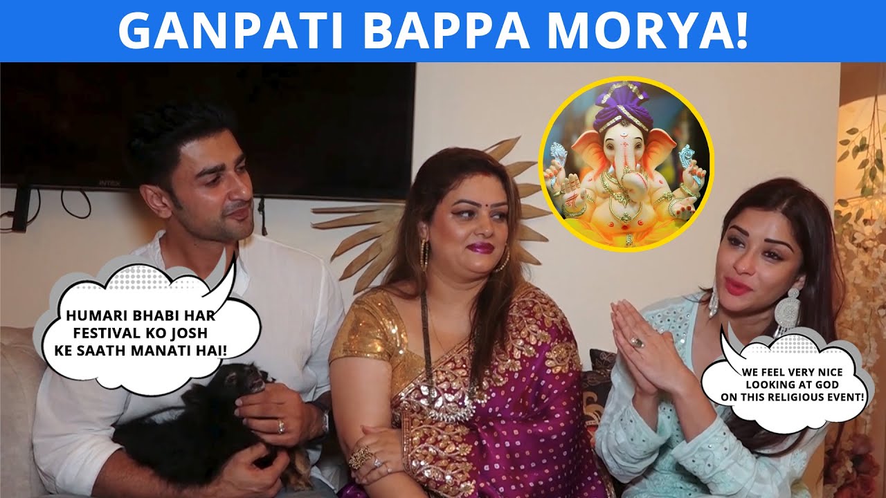 Nyra Banerjee, Nishant Singh Malkani & Chandni Soni Celebrate Ganpati Mahotsav: Ganpati Bappa Morya!