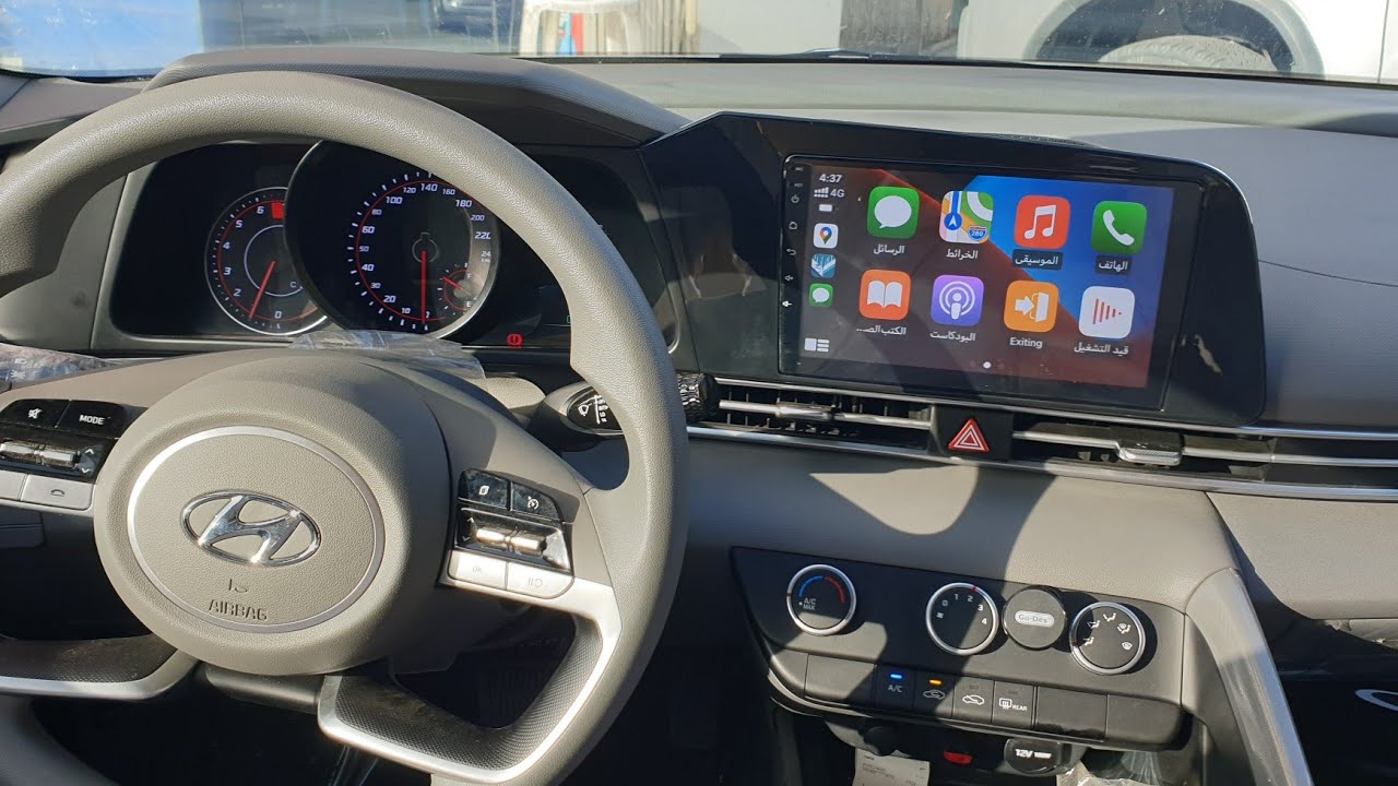 جديد شاشة هيونداي النترا Elantra 2021 اندرويد مع كامره خلفيه و CarPlay للآيفون للطلب 0509180179