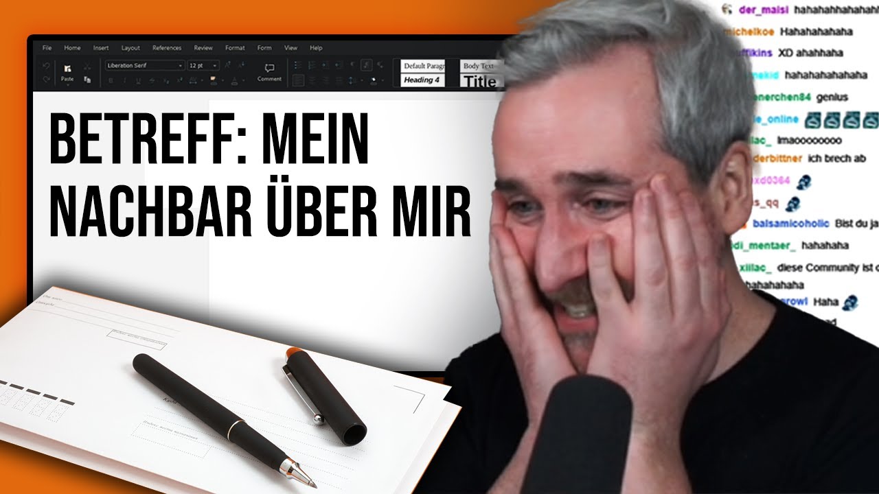Meine Zuschauer helfen mir beim Brief an die Hausverwaltung