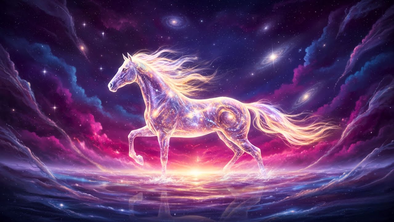 Magical Universal Frequency • 528Hz White Horse, Achieve Your Dreams, Remove All Negative Energy