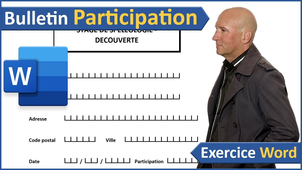 Créer un bulletin de participation avec Word