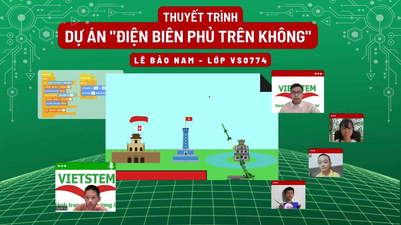 Điện Biên Phủ Trên Không - Lê Bảo Nam - Lớp lập trình Scratch VS0774