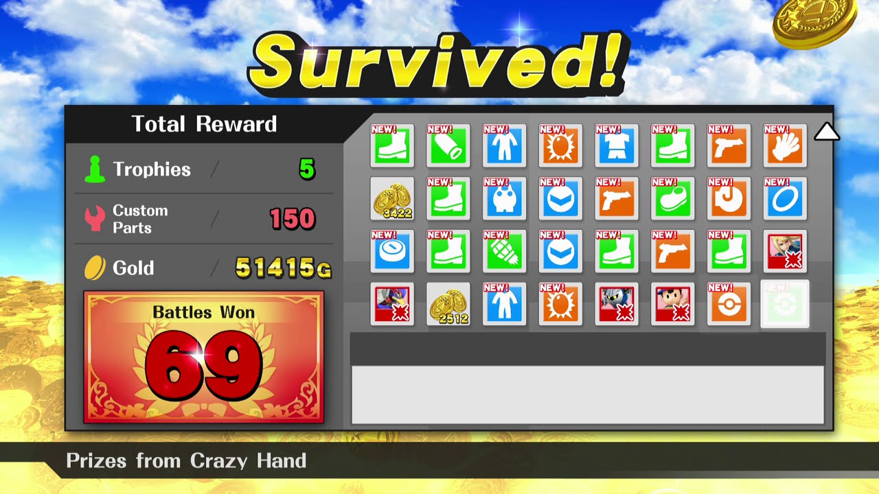 Super Smash Bros Wii U: Crazy Orders - 69 Turns w/ Bayonetta