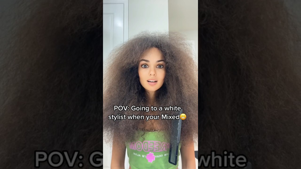 Curly girls who&rsquo;s been here before 😂👇#curlyhair #curlytostraight #mixed #biracial#curlyhair