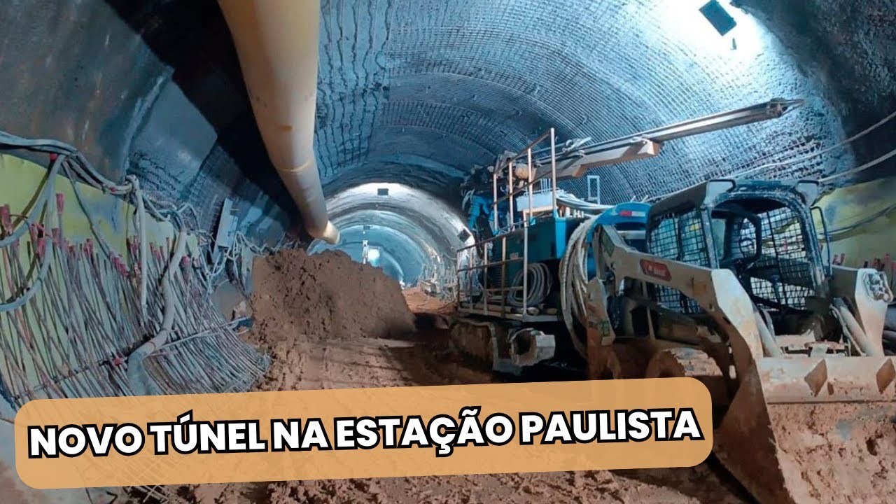 NOVO TÚNEL PAULISTA–CONSOLAÇÃO ALCANÇA 75% DA ESCAVAÇÃO