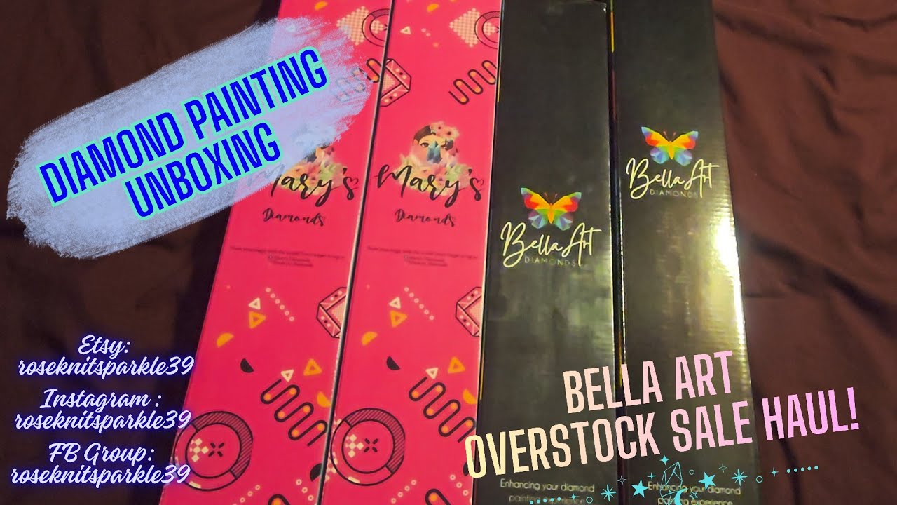 Эпизод 589: Распаковка товаров Bella Art — Покупки на распродаже Overstock! #алмазнаяживопись #ру...