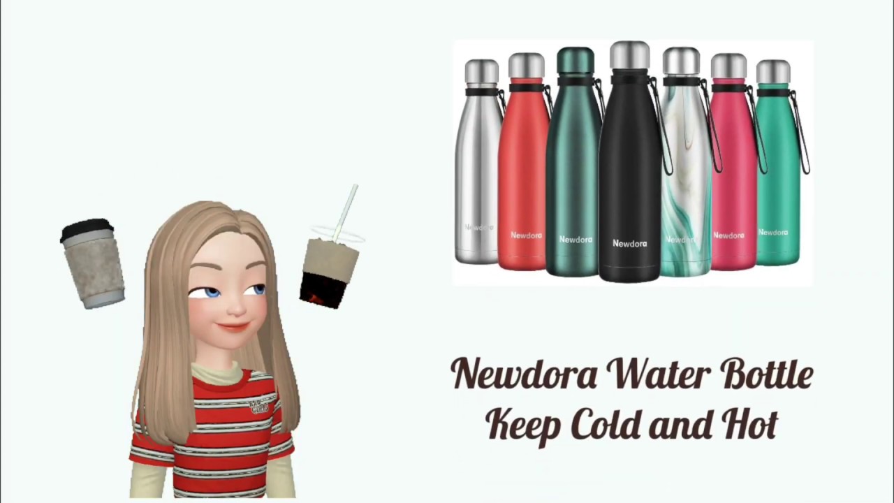 Newdora Water Bottle 500ml 12 Hours Hot or 24 Hours Cold