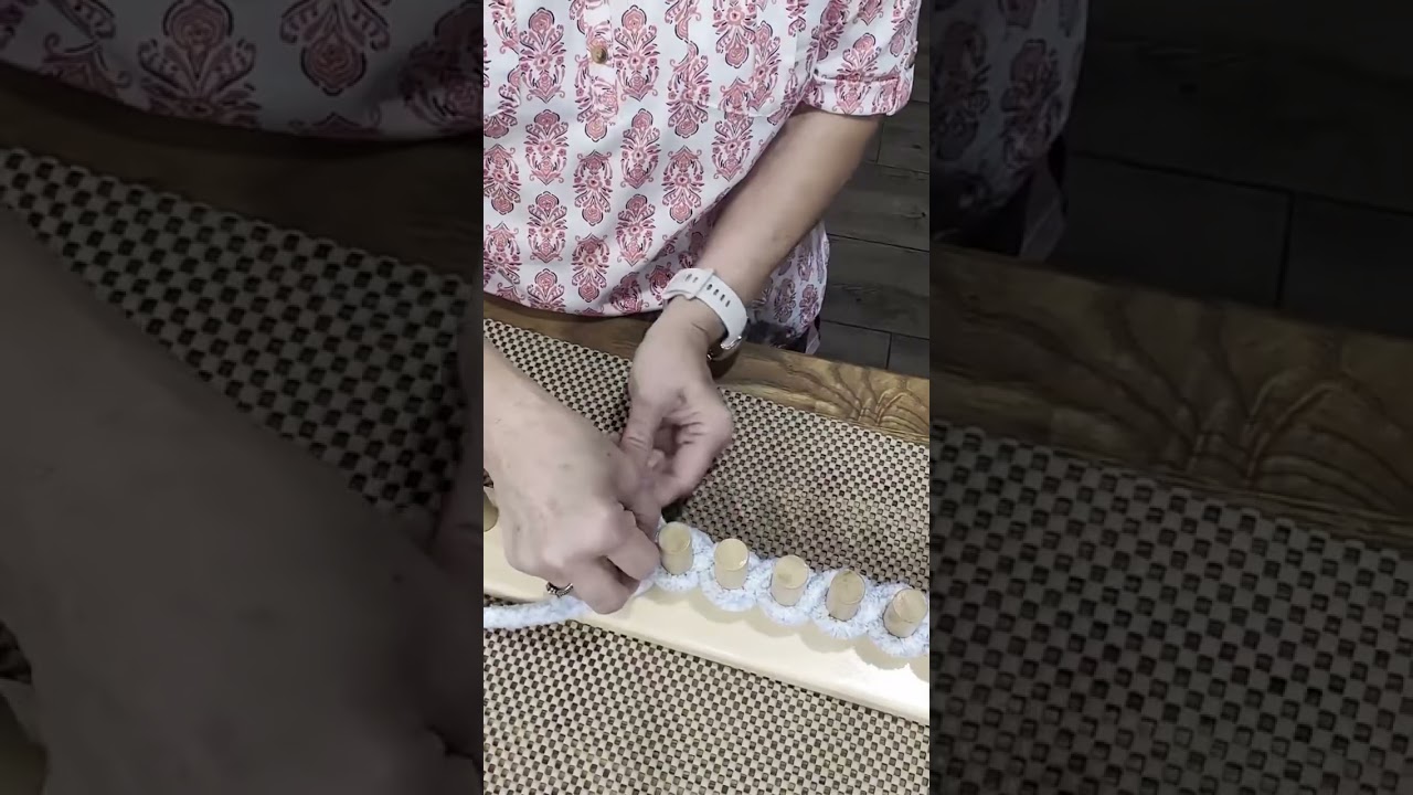 Casting on baby loom 