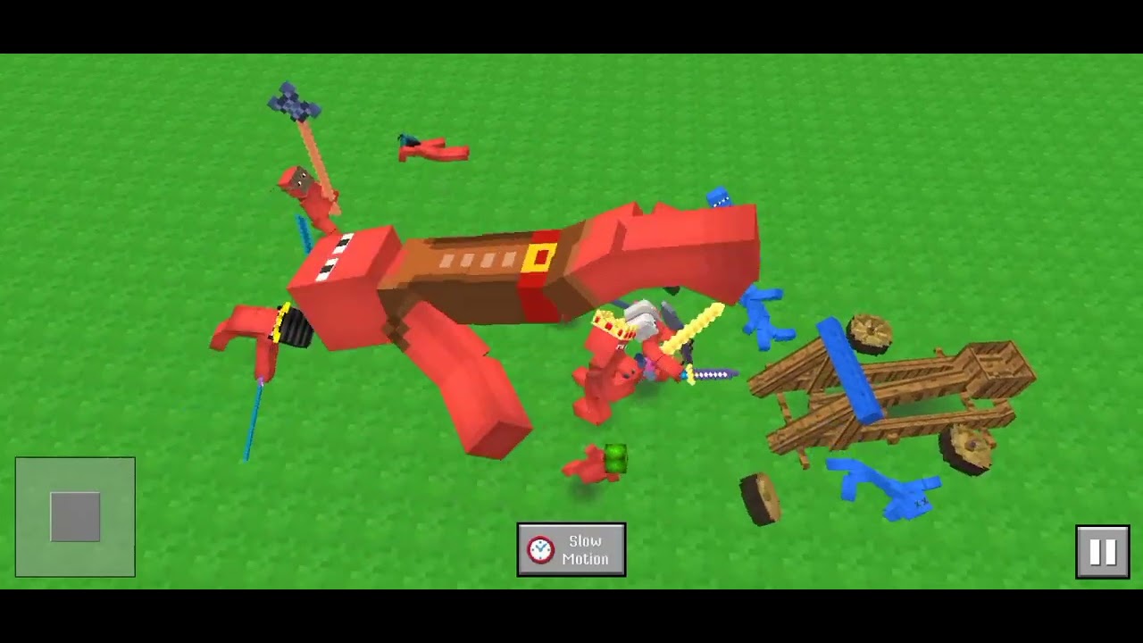 Team secret vs every team (blocky ragdoll battle )