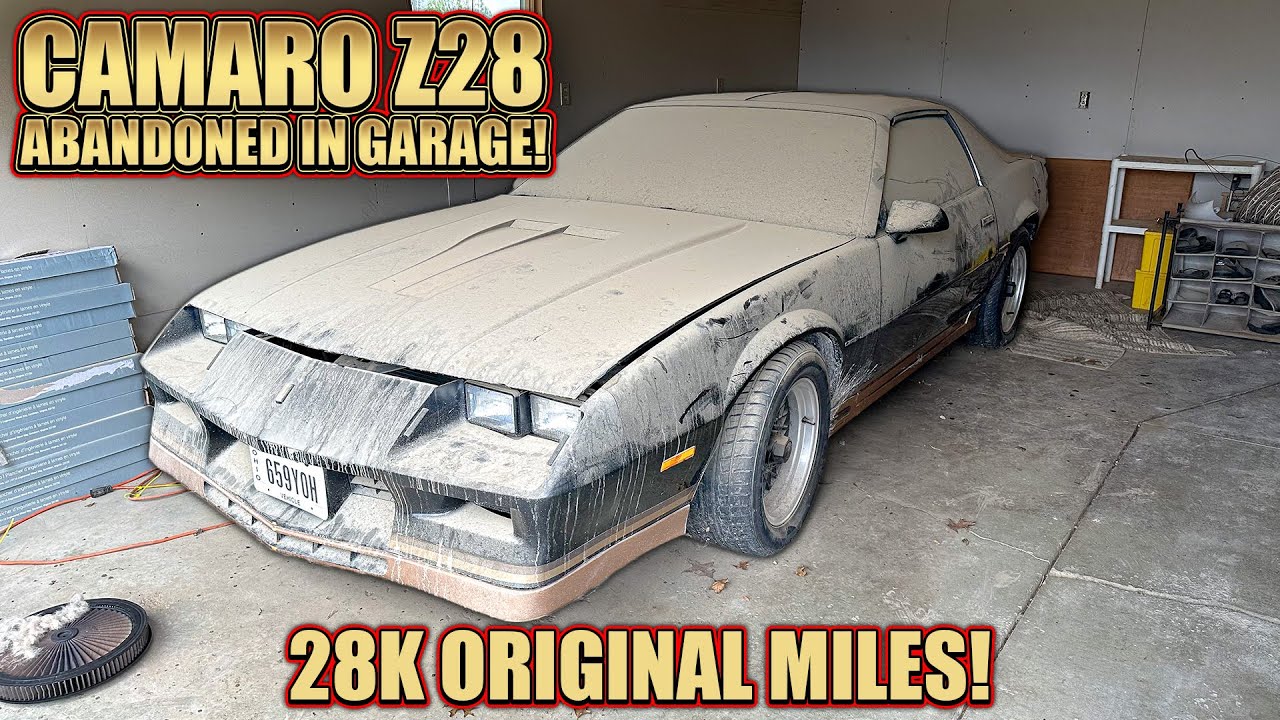 Первая мойка за 12 лет: ЗАБРОШЕННЫЙ Camaro Z28 с пробегом 28 тысяч! | Реставрация