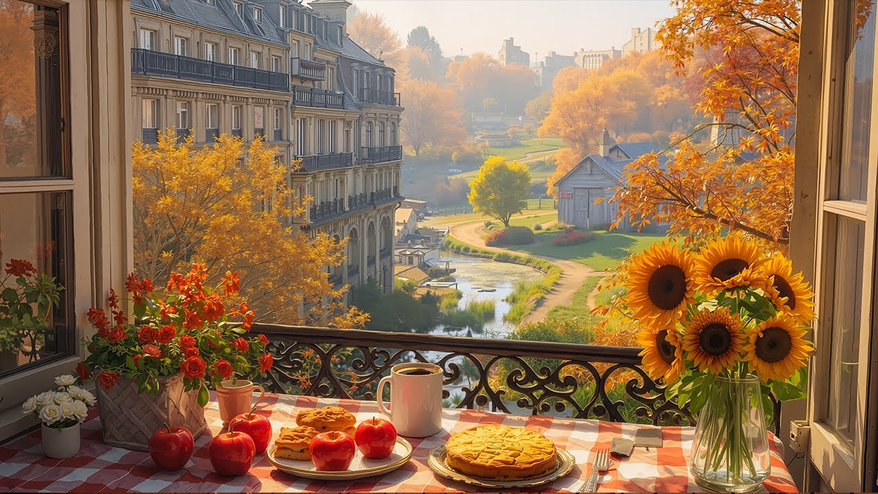 Autumn Piano Playlist for a Relaxing Mood - Cozy Coffee Ambience and Smooth Piano Music