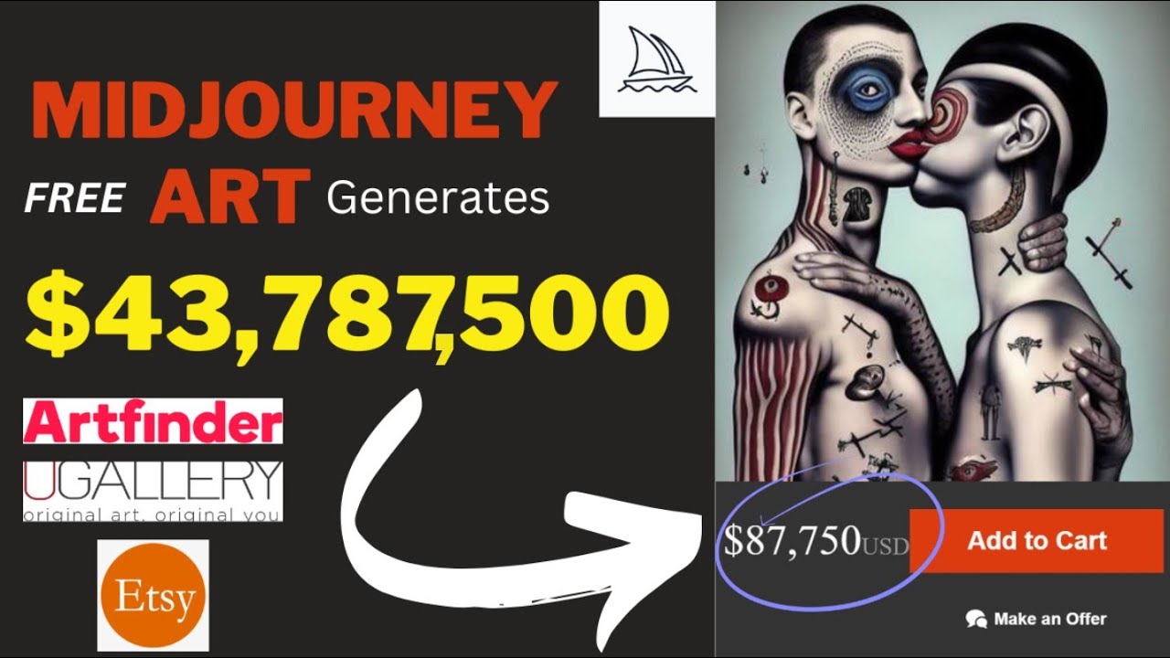 Top 5 Websites to Sell Midjourney Arts || Make Money Selling AI art