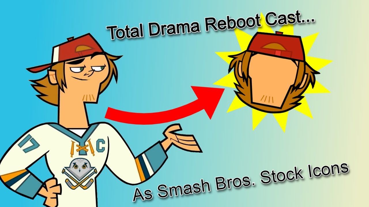 Total Drama Reboot Cast as Super Smash Bros. Ultimate Stock Icons
