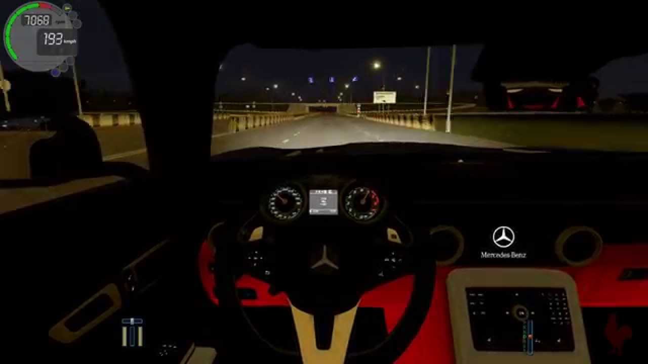 City Car Driving - Mercedes Benz SLS AMG Street Racing 283kmh!
