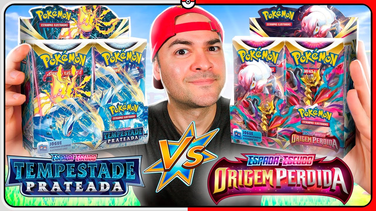 Abri Booster Box TEMPESTADE PRATEADA vs ORIGEM PERDIDA no Pokémon TCG