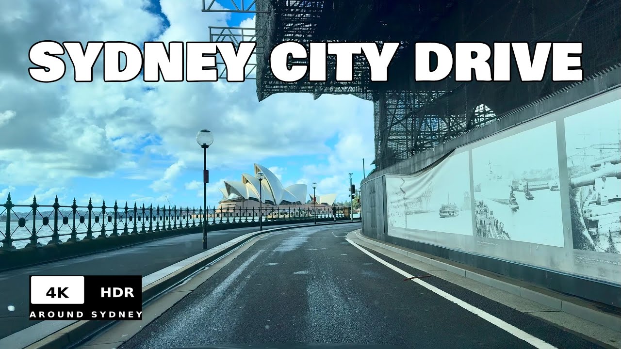 CITY ROUTE | The Rocks &rarr; Opera House &rarr; Marrickville | Sydney Drive 4K HDR 60FPS Relaxing