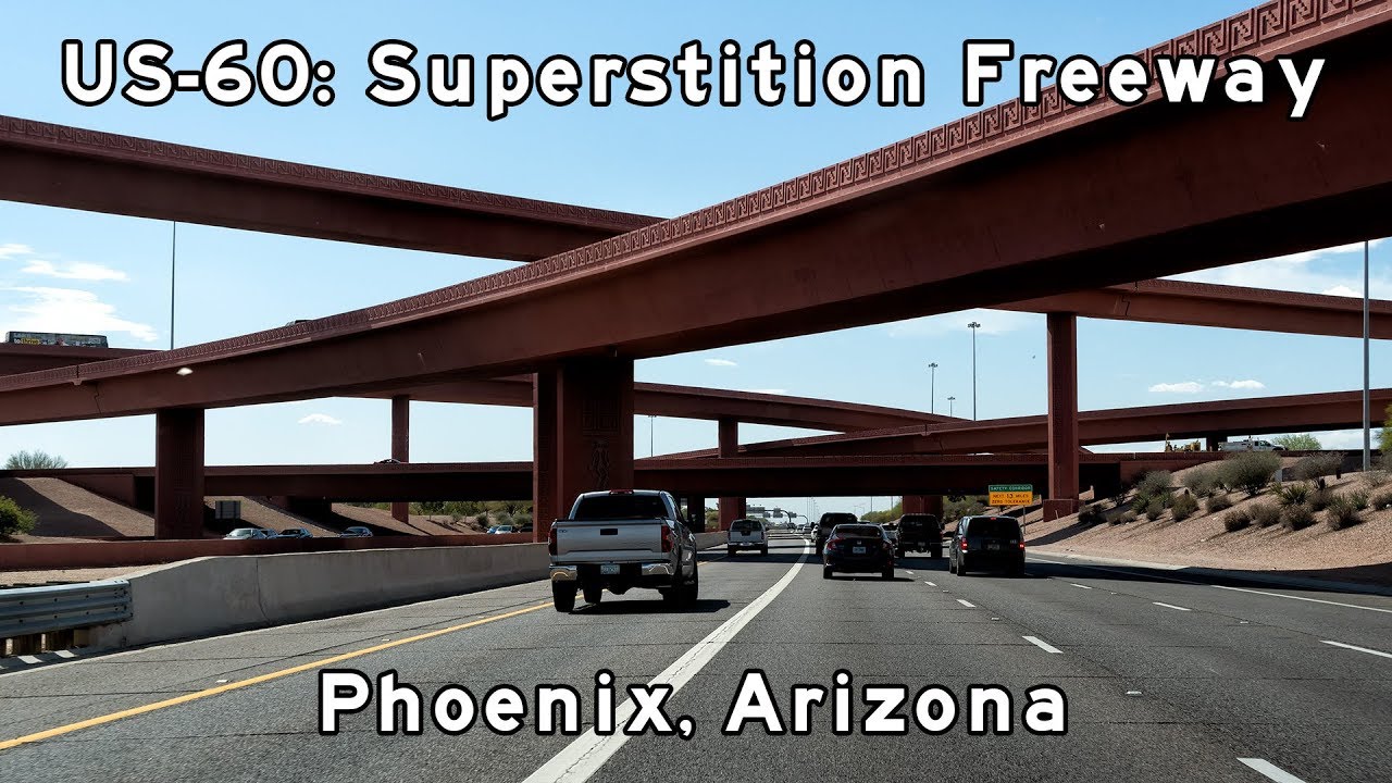 US-60 West - The Superstition Freeway - Phoenix Freeways - 2018/03/28