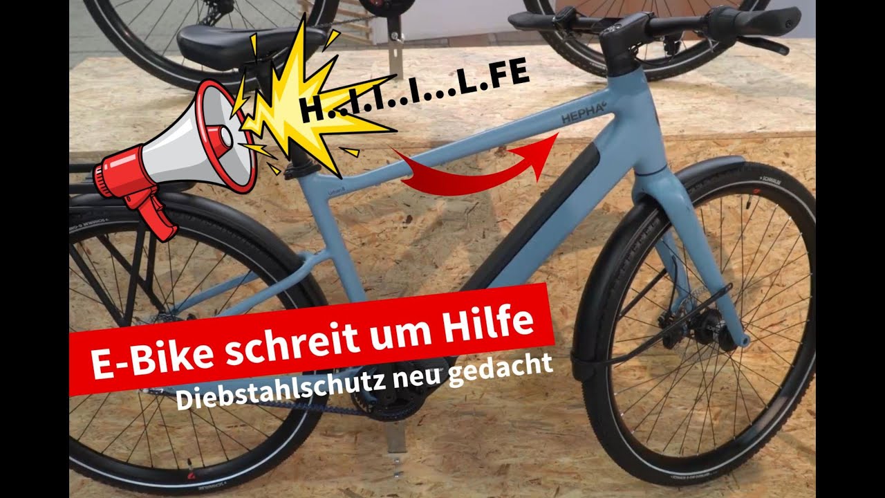Dieser Pedelec-Diebstahlschutz schreit um Hilfe – HEPHA Urban 8 in action