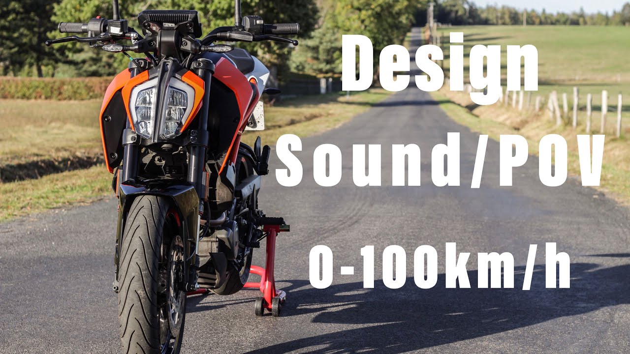 KTM DUKE 125 [2020] design & sound POV / 0-100km/h