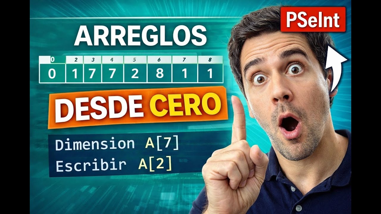Entiende por fin las Dimension o Vectores, arreglos en  Pseint, desde cero💥