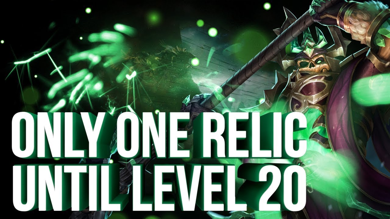 ONLY ONE RELIC ALL THE WAY TO LEVEL 20!? - Smite
