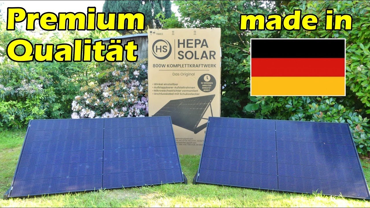 HEPA Premium Balkonkraftwerk in 5 Minuten Installiert.